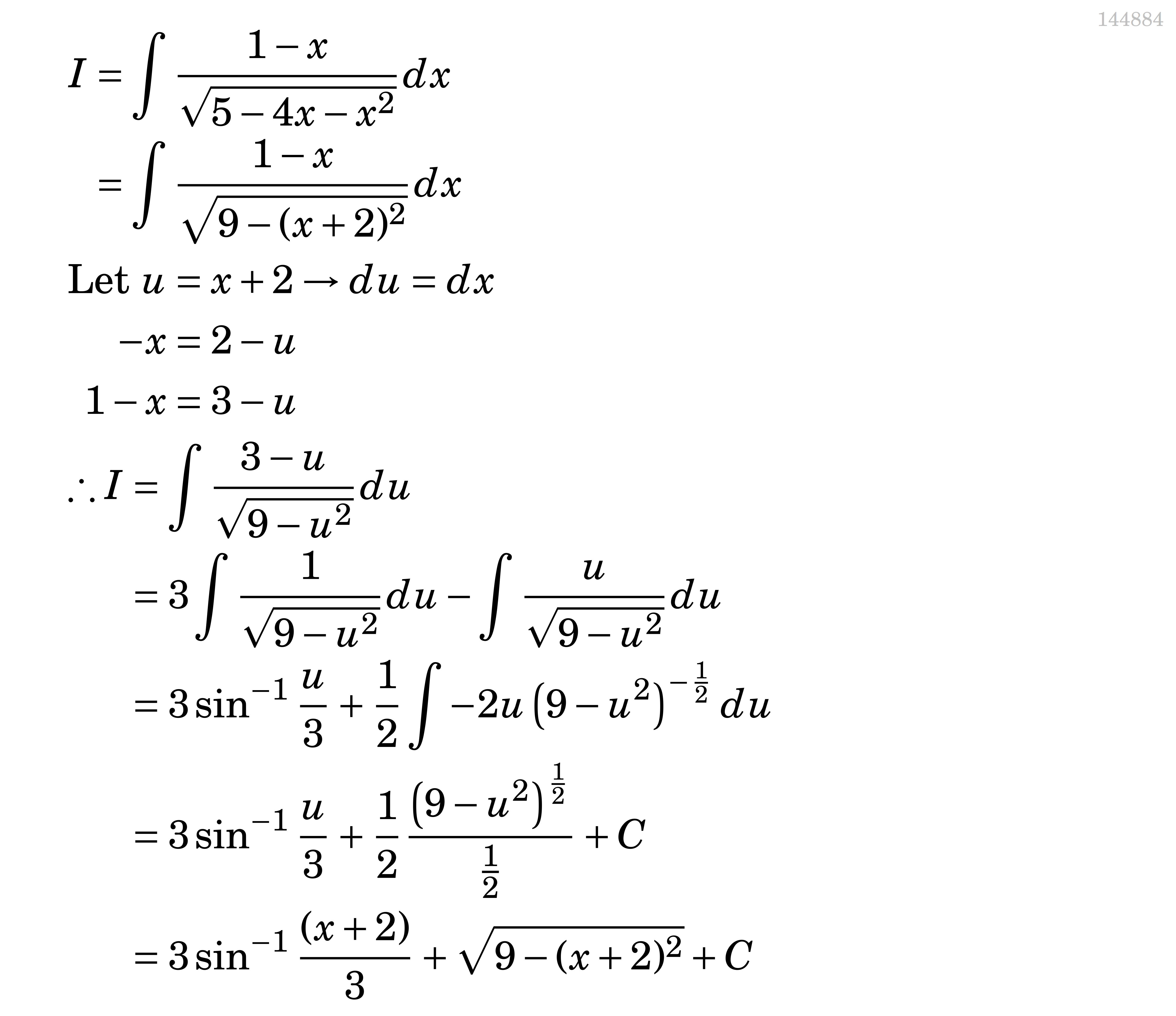 Example Worked Solution - Year 12 Ext 2